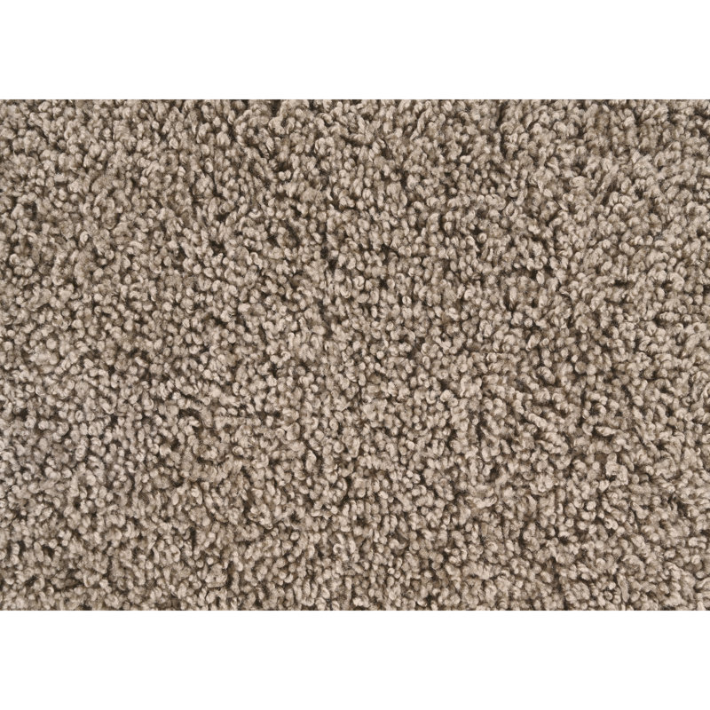 Treye Nylon Bath Rug with Non-Slip Backing, Taupe, Rectangle 30" x 50"