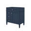 Meuble-lavabo de 30 po sans lavabo supérieur, armoire contemporaine avec 2 tiroirs et 1 tiroir basculant-2130462619
