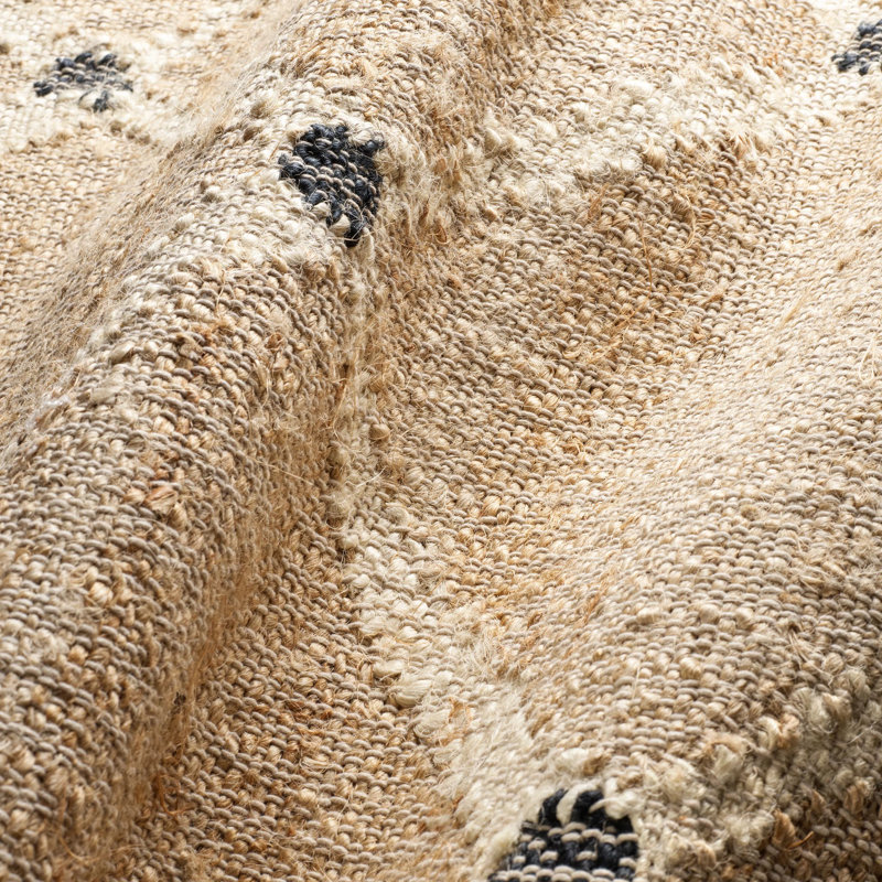 Kali Natural Handwoven Jute Rug, Rectangle 4' x 6', Natural