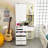 63'' H 3 Drawer Armoire Wardrobe With Adjustable LED Dressing Mirror