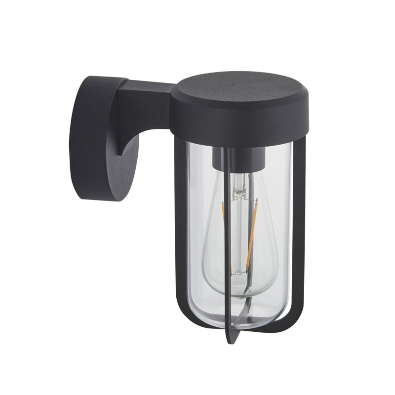 Pembroke 20.5cm H Outdoor Wall Lantern, Matt Black