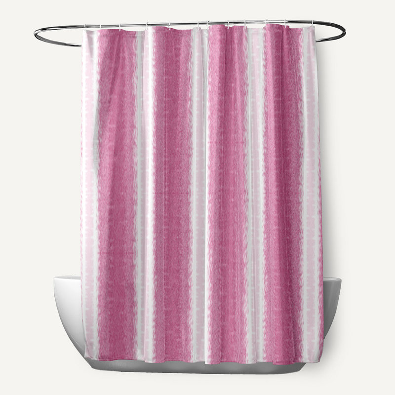 Rideau de douche simple Hatch, Rose