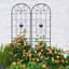 Treillis de jardin en métal pour plantes grimpantes 86,7 po-114504781