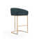 Lioba Upholstered Counter Stool with Metal Frame