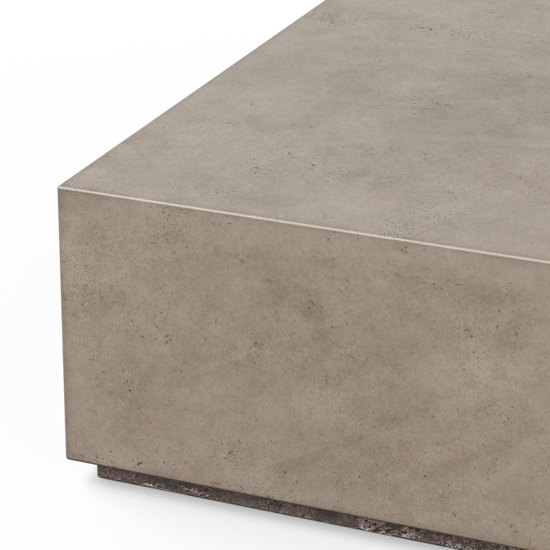 Kareen Square Coffee Table, Dark Grey, 16.5" H x 47.25" W x 47.25" D