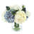 Hydrangea Arrangement with Thistle and Viburnum