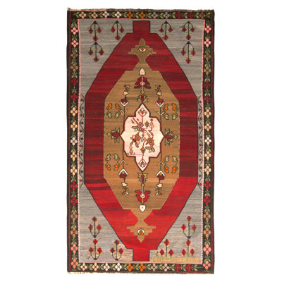 One-of-a-Kind 6'6" X 11'7" 1960s Wool Area Rug in