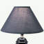 Lampe de table haute 13 po en céramique, en forme d'urne, abat-jour en lin-1455155301