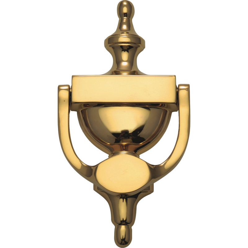 Heritage Brass Heritage Urn Knocker, Polished Brass, 19.5cm H X 9.8cm W