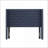 Queen Size Navy Upholstered Headboard with Button Tufting Wingback Adjustable Height Plywood Frame Metal Legs for Bedroom-977663660