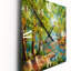 Horloge murale forêt d'automne avec rivière sinueuse-324867380