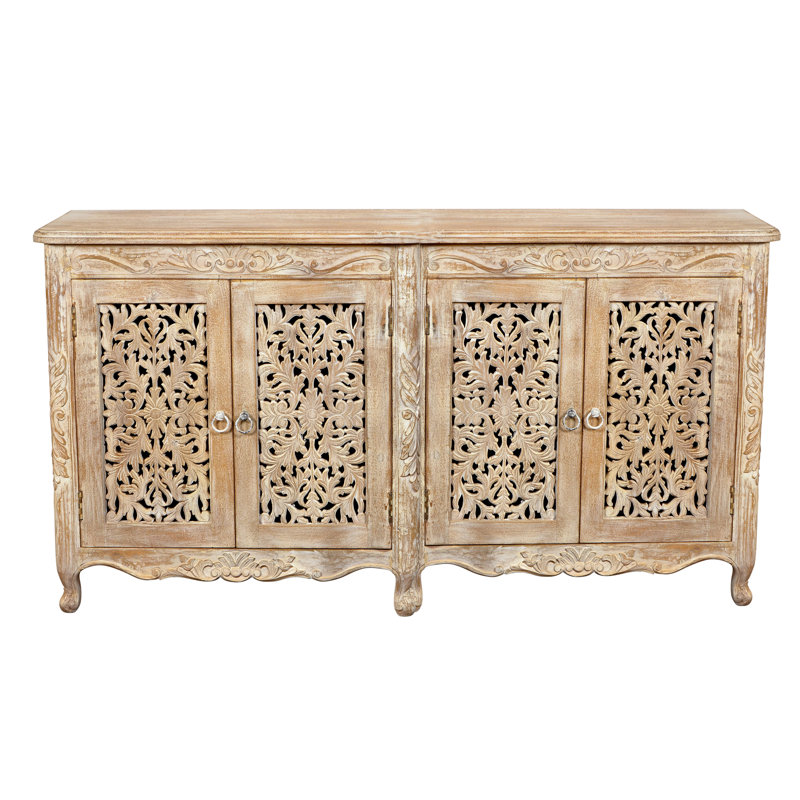 Buffet en bois de manguier de 66 po de largeur Vasquez Karsten