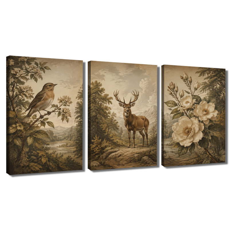 Impression sur toile 3 panneaux, 12 * 18 pouces * 3