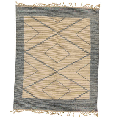 One-of-a-Kind 8' X 10' New Age Wool Area Rug in