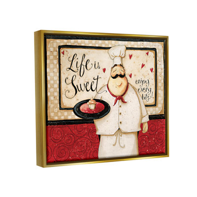 «Life Is Sweet Enjoy Every Bite», art de la giclée encadrée par Dan Dipaolo