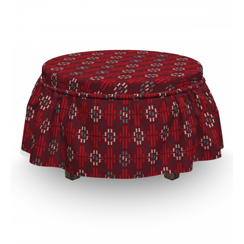 Housse pour repose-pieds à coussins carrés