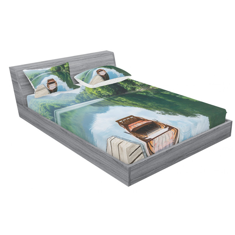 Microfiber Sheet Set, Full Sheet Set with Fitted Sheet