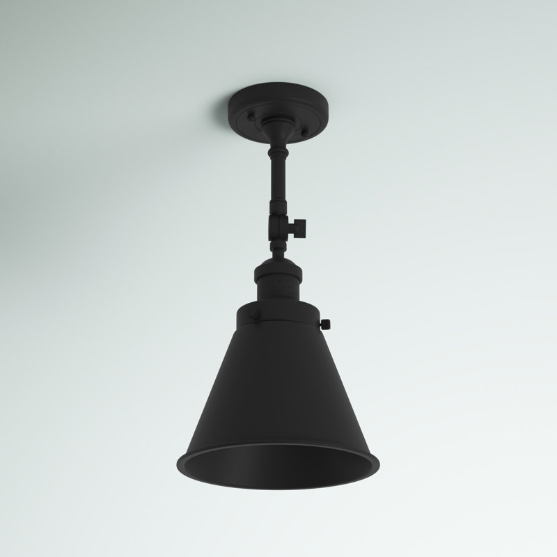Plafonnier semi-encastré 8 lumières Donovan, Noir mat, Ampoule non incluse