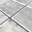 Carreau de mosaïque de mur et de plancher en marbre Carrara 2 po x 2 po Carrara