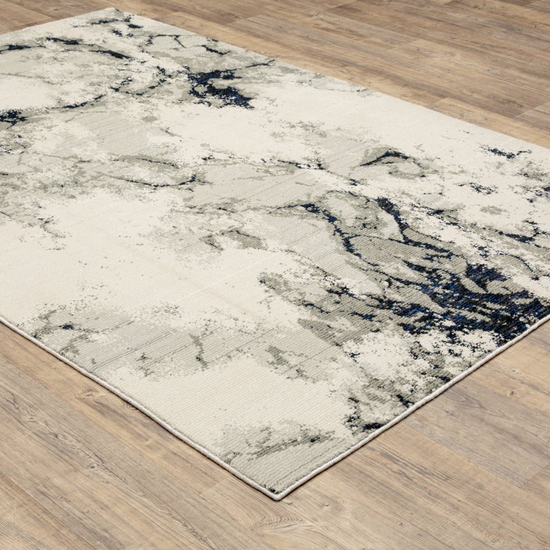 Ronny Abstract Rug, Rectangle 6'7" x 9'6"