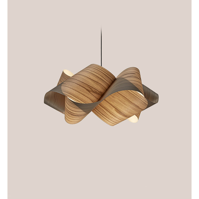 Swirl 1 - Light Pendant, Gray, Matte Black, E26