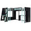 Lit mezzanine simple en L en bois-1825641335