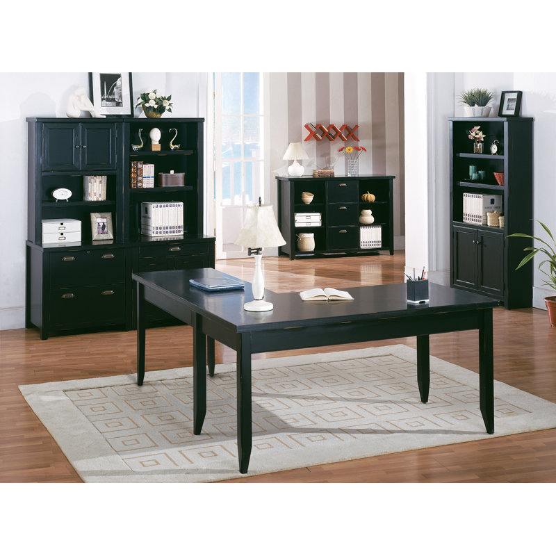 Bibliothèque standard H 40,75 "x l 59,25" Armina, Noir