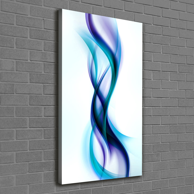 Ayreonna Waves Abstraction - Wrapped Canvas Print