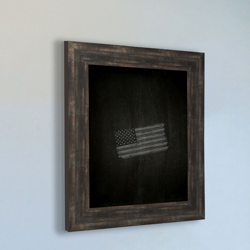 Pruden Brushed Classic Wall Mounted Chalkboard, 2'6" H x 1'6" W