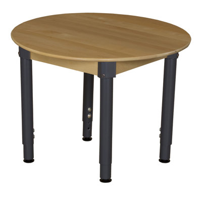Solid Wood Adjustable Round Activity Table