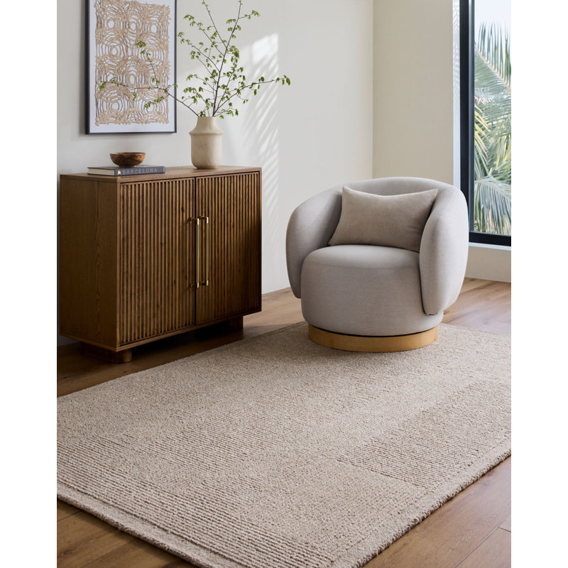 ELLE Décor X Livabliss Florian Handmade Rug, Beige, Rectangle 6' x 9'