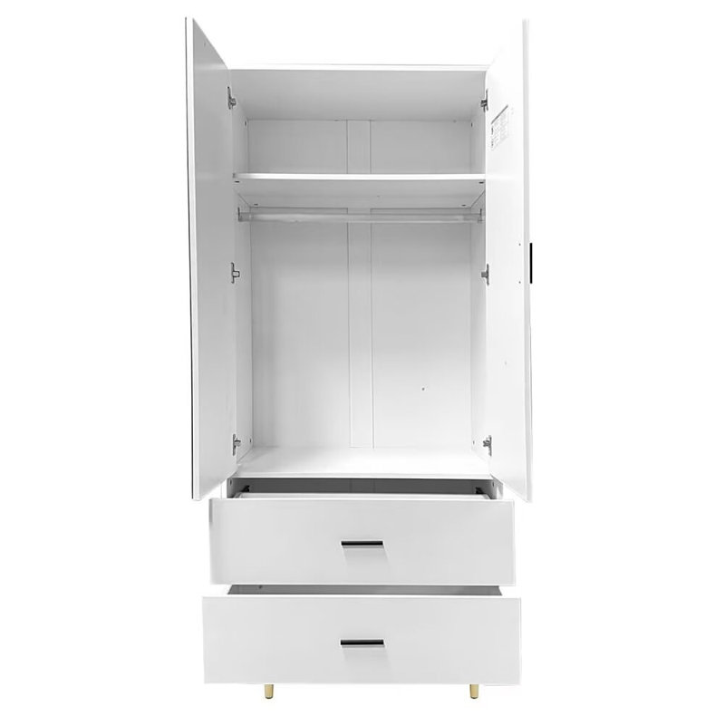 Commode combinée 71 po à deux portes et miroir en miroir 71 po