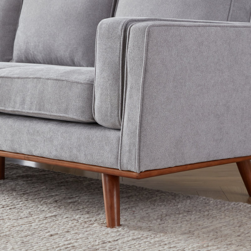 Estes Inayat 84' Upholstered Sofa, Gris foncé