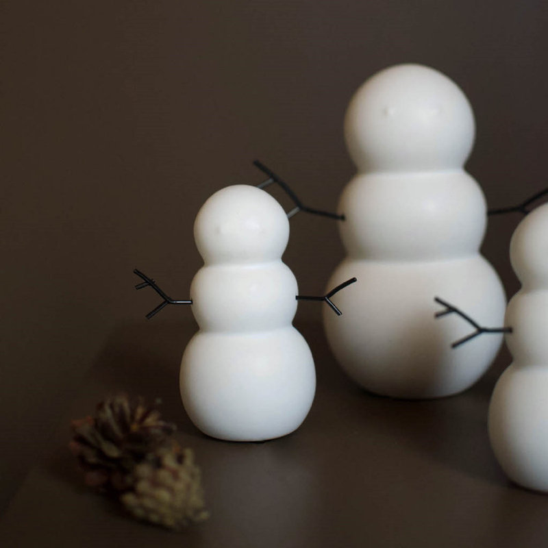 Snowman, 4.33'' H x 2.76'' W x 2.76'' D