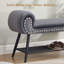 Banc de rangement rembourré l 45 po avec range-chaussures-125384721