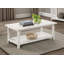 Table basse avec tablette en bois vieilli Geddies-1202630765