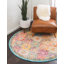 Tapis abstrait doré / vert Galyean-31820888