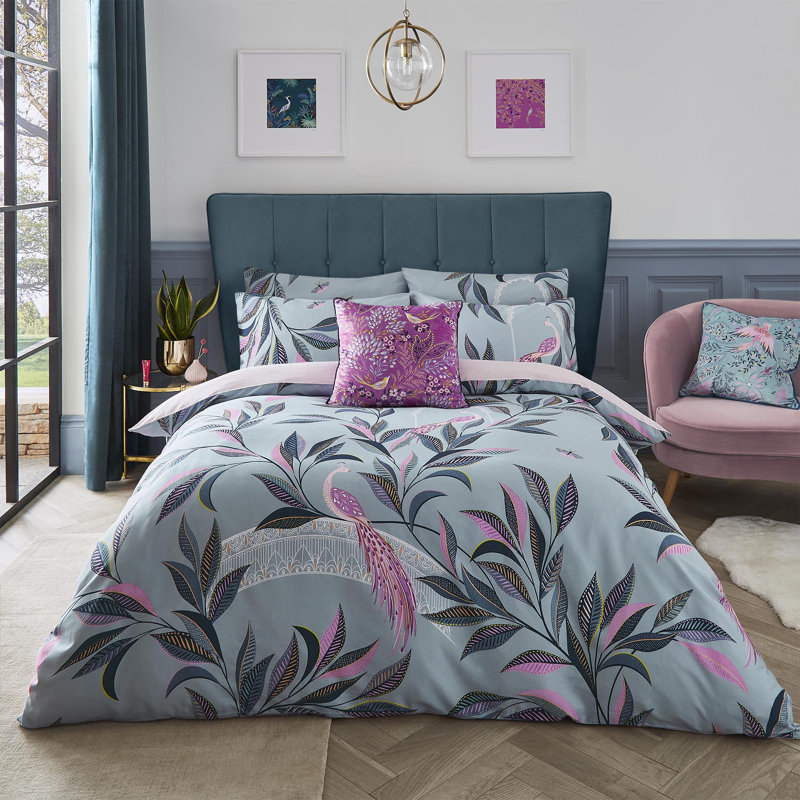 Ornamental Peacock Bedset, Single - 1 Pillowcase (50 x 75 cm)