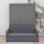 Lit escamotable double pleine grandeur avec coussin-412783792