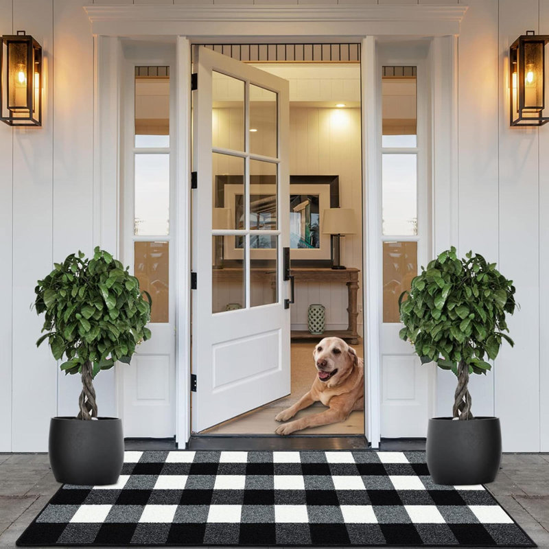 Tapis d'entrée à carreaux Buffalo, Plastique polypropylène, L 32 po x L 59 po
