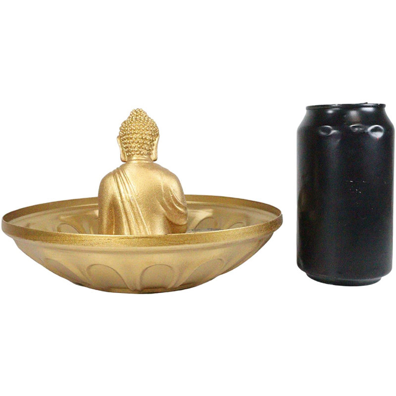 Figurine en forme de Bouddha zen doré