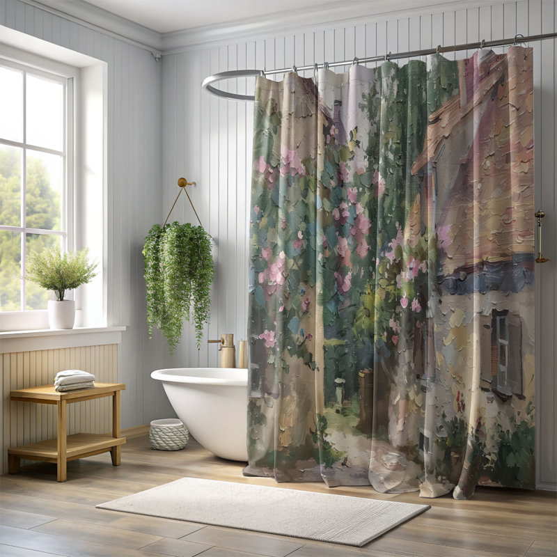 Rideau de douche Coleford, H 74 po x l 71 po