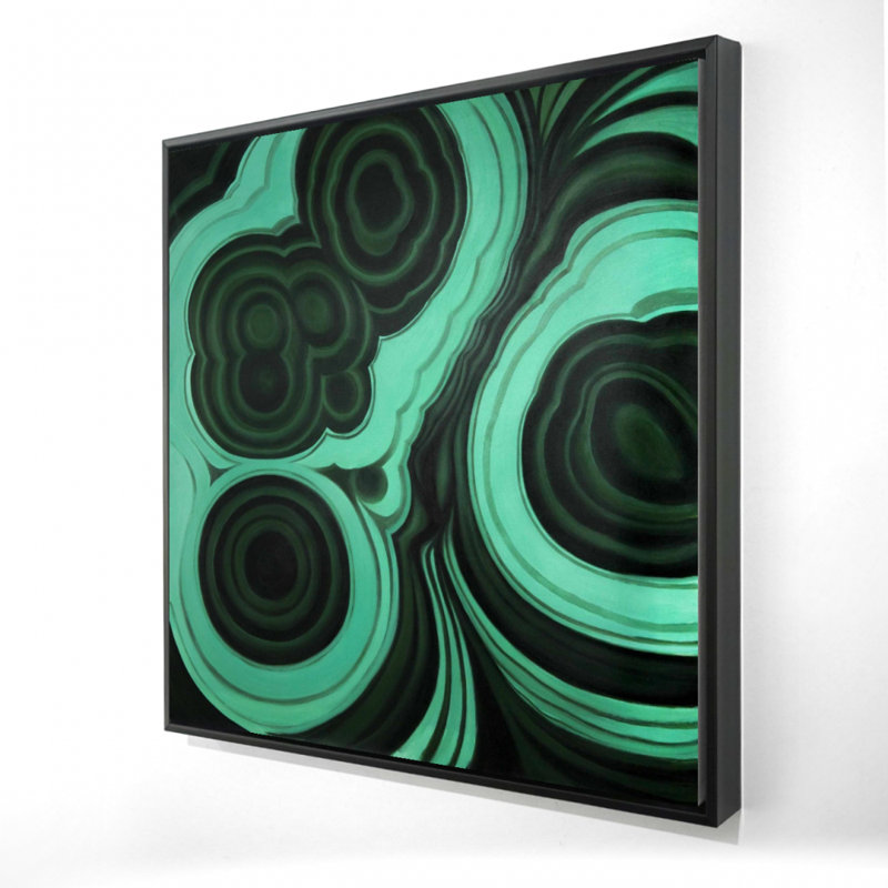 Malachite Stone Print On Canvas