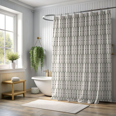 Olive Specks - Premium Shower Curtain