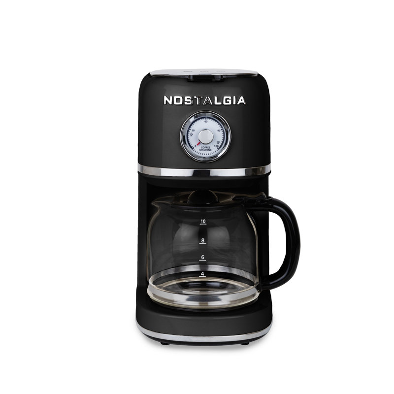 Cafetière 10 tasses Nostalgia, Noir