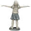 Statue enfant du jardin optimiste espère