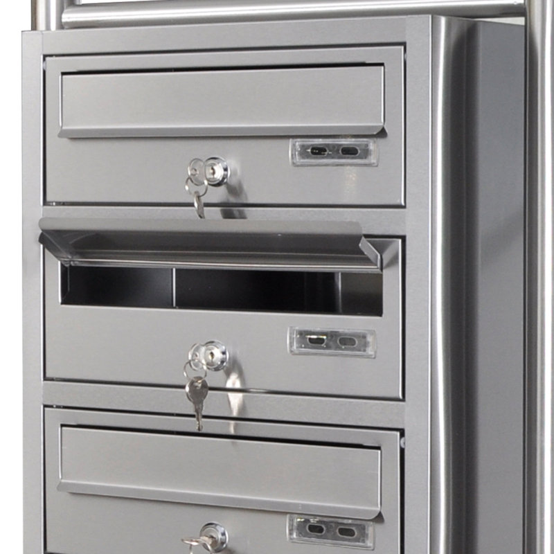 Steel with Newspaper Compartment