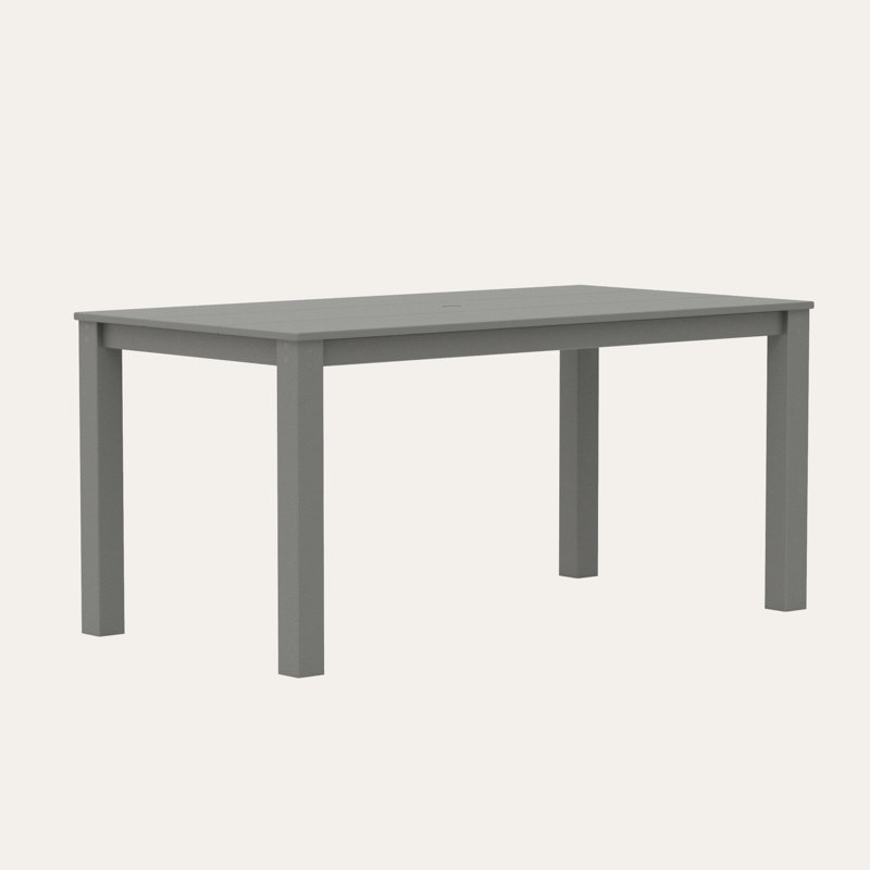 Studio Parsons 34" X 64" Dining Table, Slate Gray