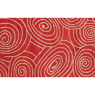 Tapis de zone noué la rouille 8 pi x 10 po one-of-kind Laga
