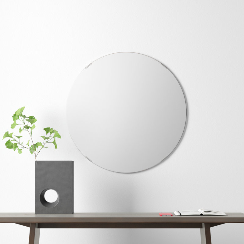 Miroir de coiffeuse sans cadre Samonie, 29 po x 29 po